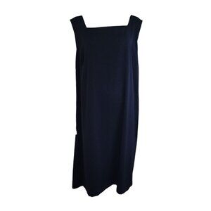 Dressbarn Dress Womens Plus Size 24W Solid All Black Pencil Business Career LBD